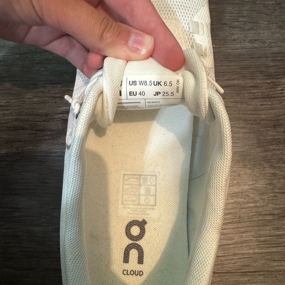 On Running White Athletic Shoes with Cloud Cushioning - Picture 5 of 8